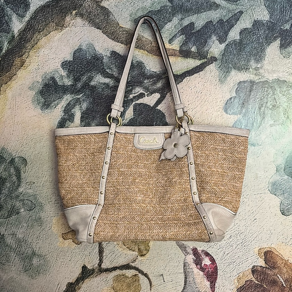 Limited time sale!!!! Coach Tan and Cream Tote Bag